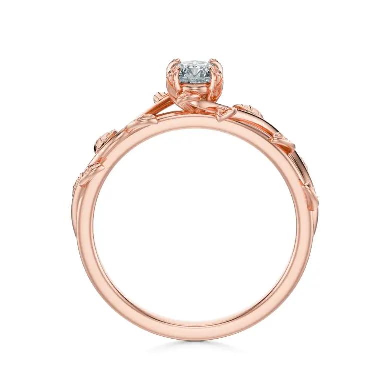 Pierścionek z diamentem różowe złoto AJPZ_149